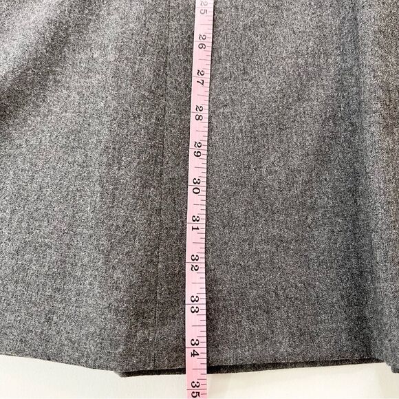 NWT Talbots Wool Grey Modest Midi Skirt 14 - Picture 9 of 11